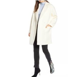 Something Navy Double Breasted Pea Coat